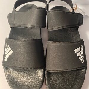 SOLD Adidas Black Sandals with Adjustable Straps and Contoured Footbed Adolette